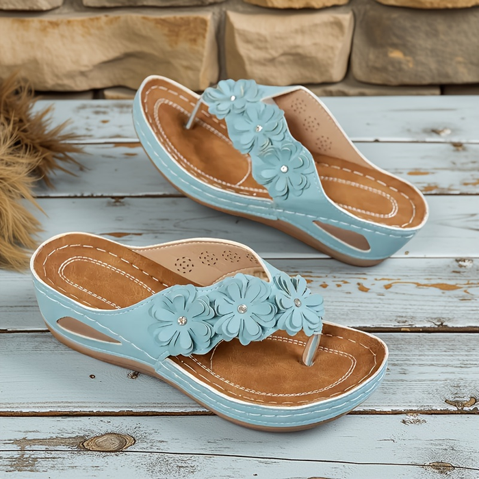 🔥Best Seller-Last Day Sale 60% OFF🔥Women's orthopedic flip-flops, suitable for all seasons, comfortable and breathable.